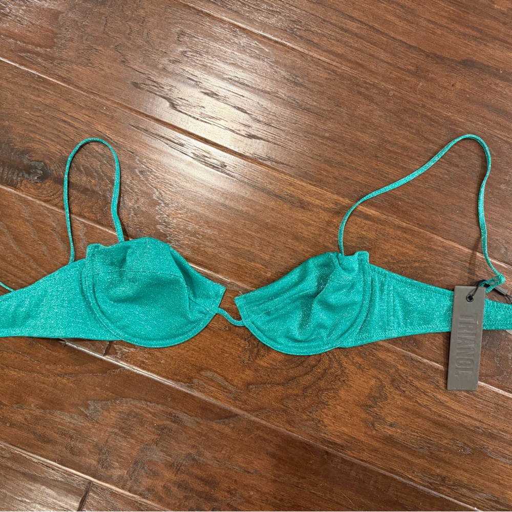 Triangl Bikini Top- Jade Sparkle